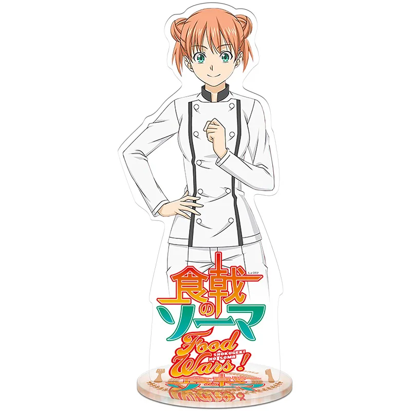 Anime Food Wars Shokugeki No Soma 15CM Acrylic Stand Figure Toy Yukihira Soma Megumi Takumi Model Doll Exhibition Gift Toy