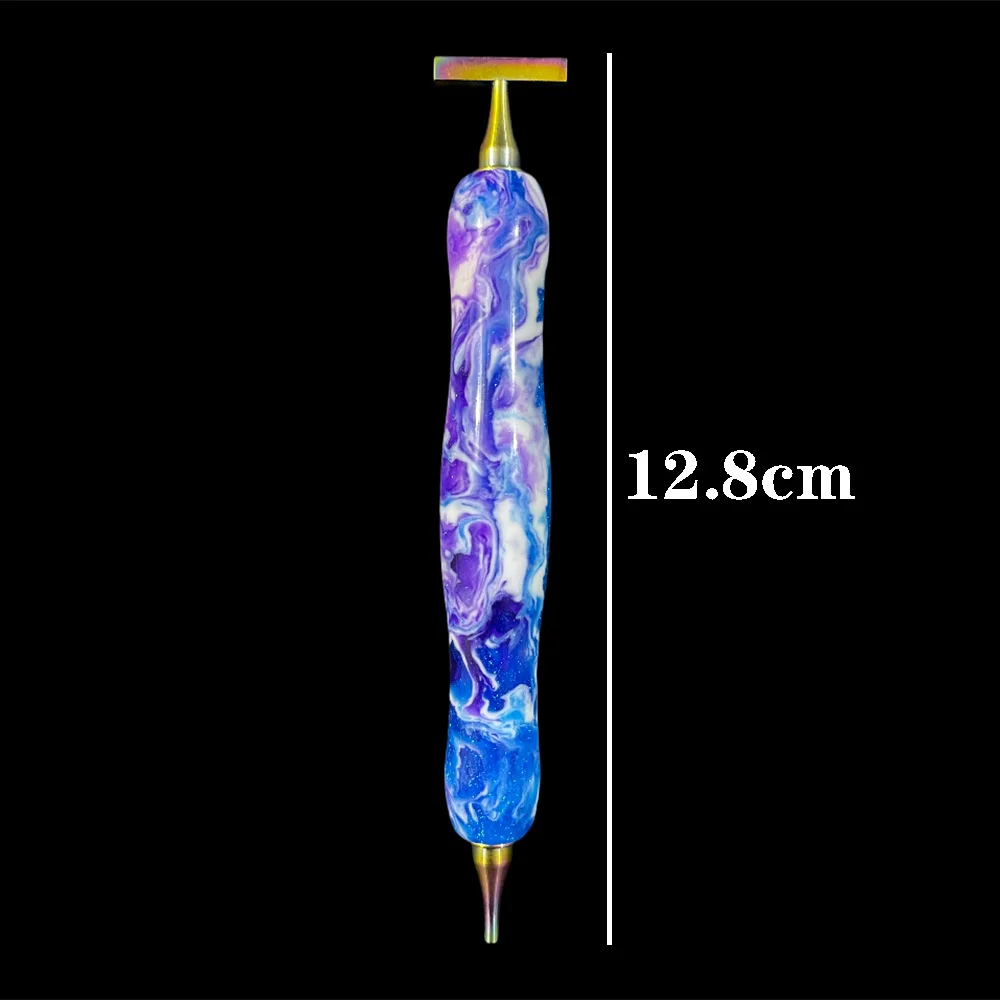 Colorful Resin Diamond Painting Pen Ergonomic Dual-Headed Threaded Point Drill Pen for 5D DIY Art & Craft Tool Accessories NOTIP