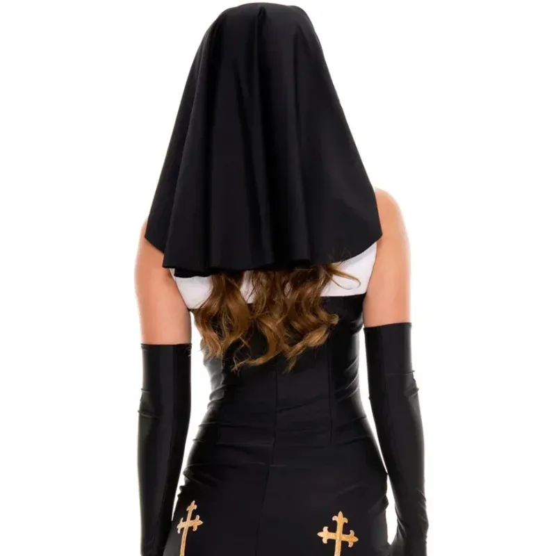 

COSda@Sexy Nun Cosplay Costumes for Women, Halloween Fantasy Dress, Carnival Clothing, Game Uniform, Costume