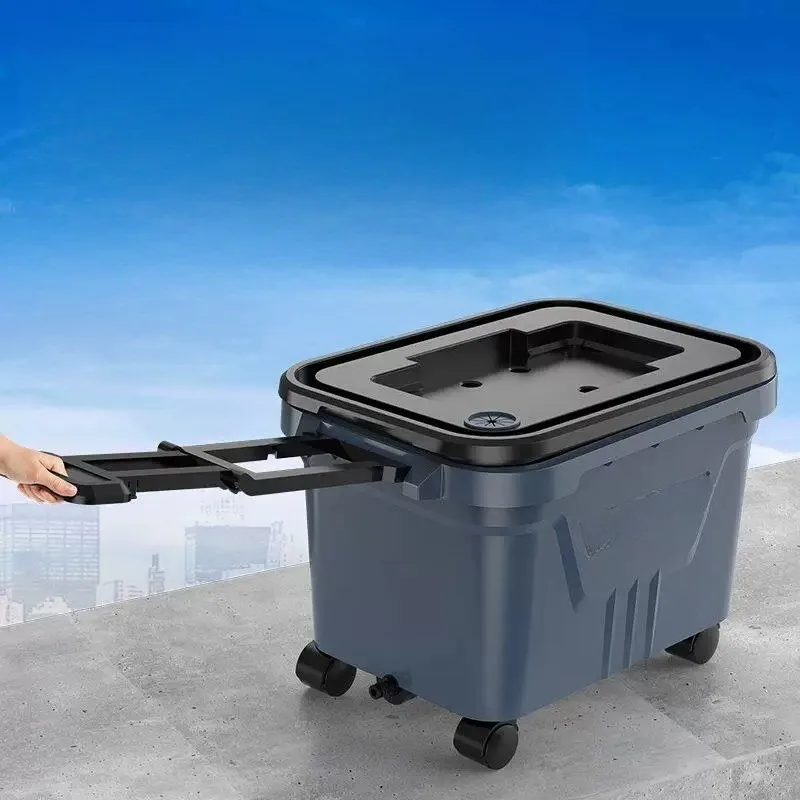 Movable Water Tank Universal Seated Four-legged with Wheels Free Installation Ultra-light Mobile Brush Car Water Tank