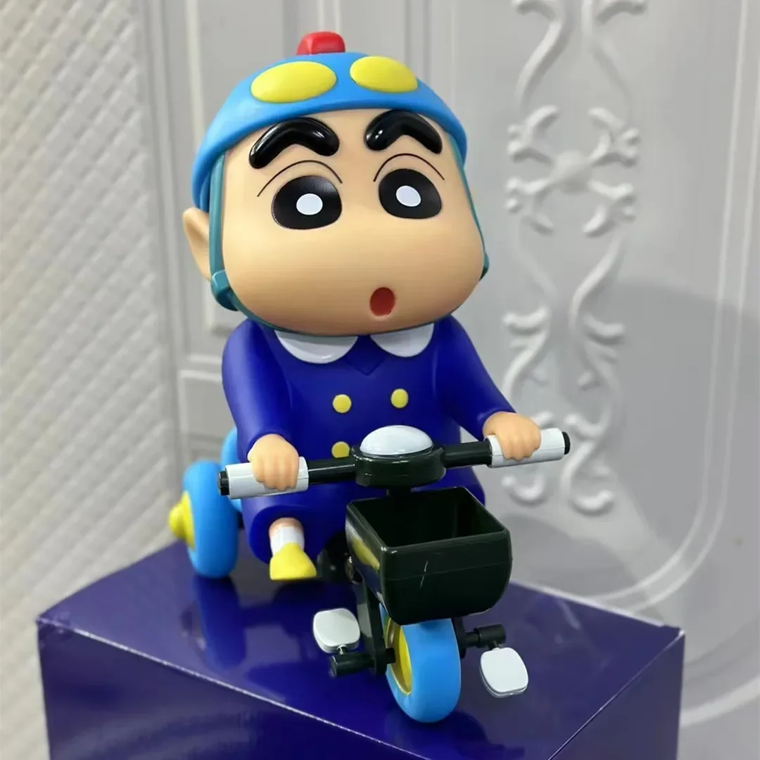 40cm Crayon Shin-Chan 1:1 Large Size Figures Series Rides Xiaobai Xiaokui Kazama Trendy Ornaments Anime Model Collectible Toys