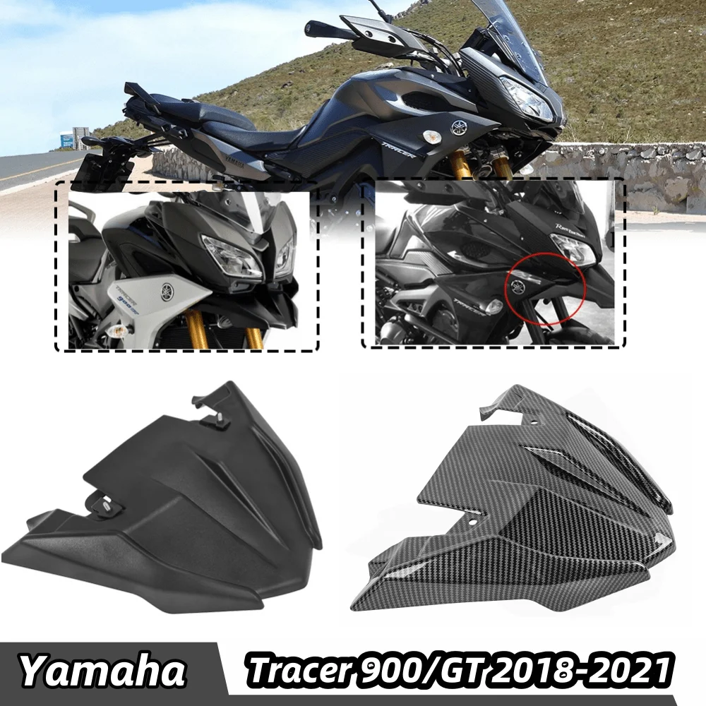 

For Yamaha MT09 Tracer 900 Front Wheel Fender Beak Nose Cone Extension Cover Extender Cowl 2018-2021 Tracer900 GT Accessories