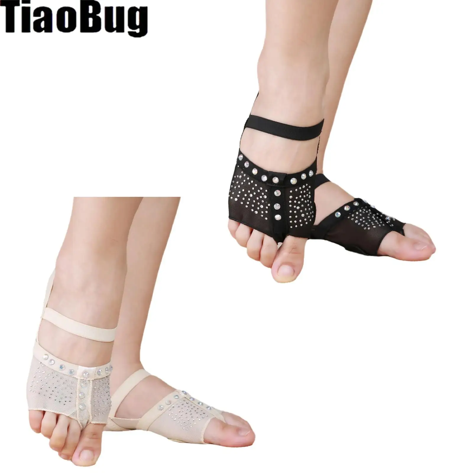 

Women Belly Ballet Dance Socks Dance Toe Pad Practice Shoes Foot Thong Protection Foot Cover for Dance