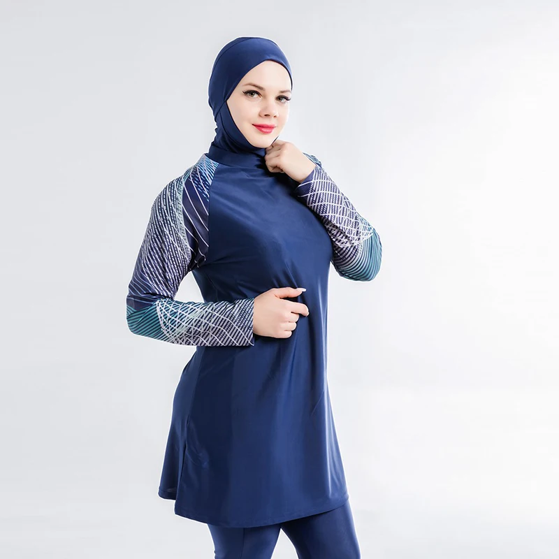 Muslim Modest Swimwear Burkini Hijab Cover Ups Swimsuit Swimming Women Hijabs For Woman Islamic Long Sleeve Suit Swim Bathing