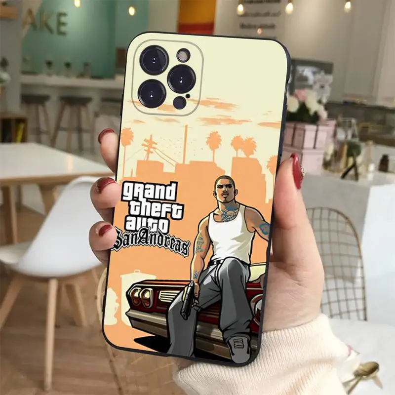 Rockstar Gta 5 Grand Phone Case Silicone Soft for iphone 14 13 12 11 Pro Mini XS MAX 8 7 6 Plus X XS XR Cover