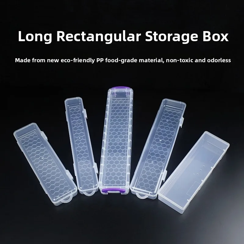 Rectangular Art Supplies Storage Box Nail Polish Watercolor Painting Brushes Coloring Pens Stationery Box Tool Kit