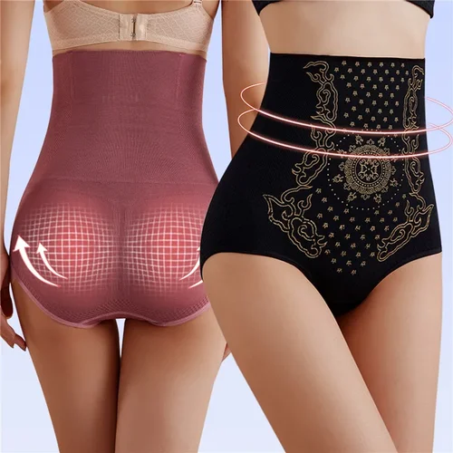 Imagen 2 del producto Bragas moldeadoras de cintura alta para mujer, ropa interior adelgazante, entrenador de cintura, Yoga, gimnasio, bragas deportivas