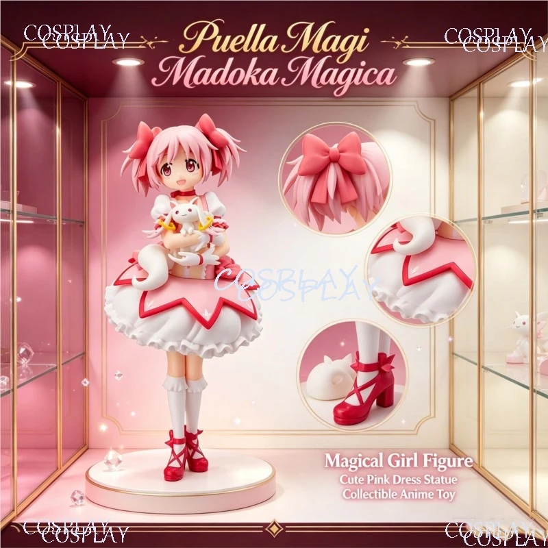 Puella Magi Madoka Magica Figure Kaname Madoka Anime Statue Desktop Decor Collectible Model Gift