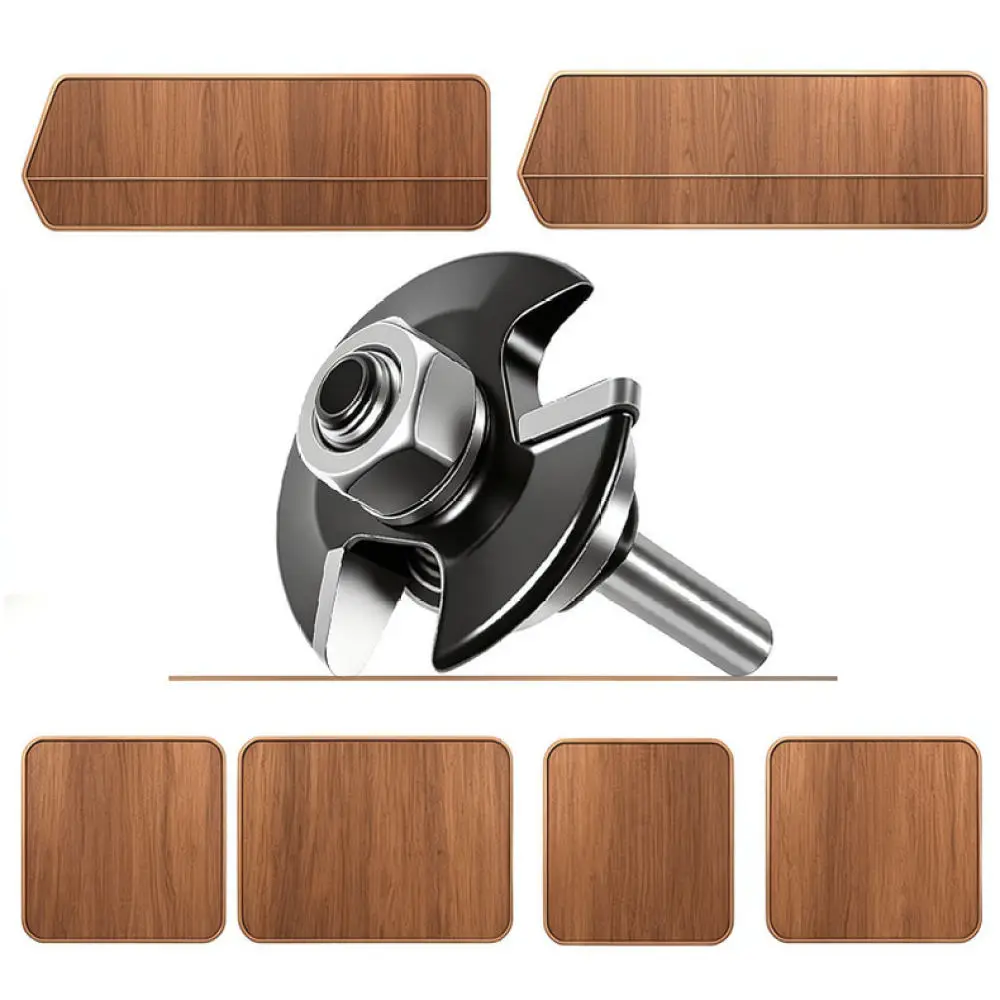 T Slot Router Bit 3 Flute Rounded Edge Milling Cutter For Woodworking MDF Laminate Board Slotting And Shaping Tool