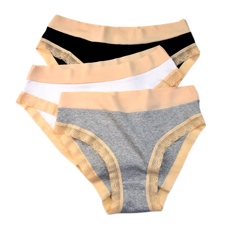 

1Pc Cotton Panties Women High Leg Cut Briefs Female Underpants Sexy Panties Women Underwear Lace Pantys Lingerie Solid Briefs