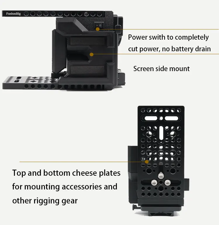 Description Picture 6 of itemFusionRig For Sony A7C2 Camera Cage Expansion Module cineback