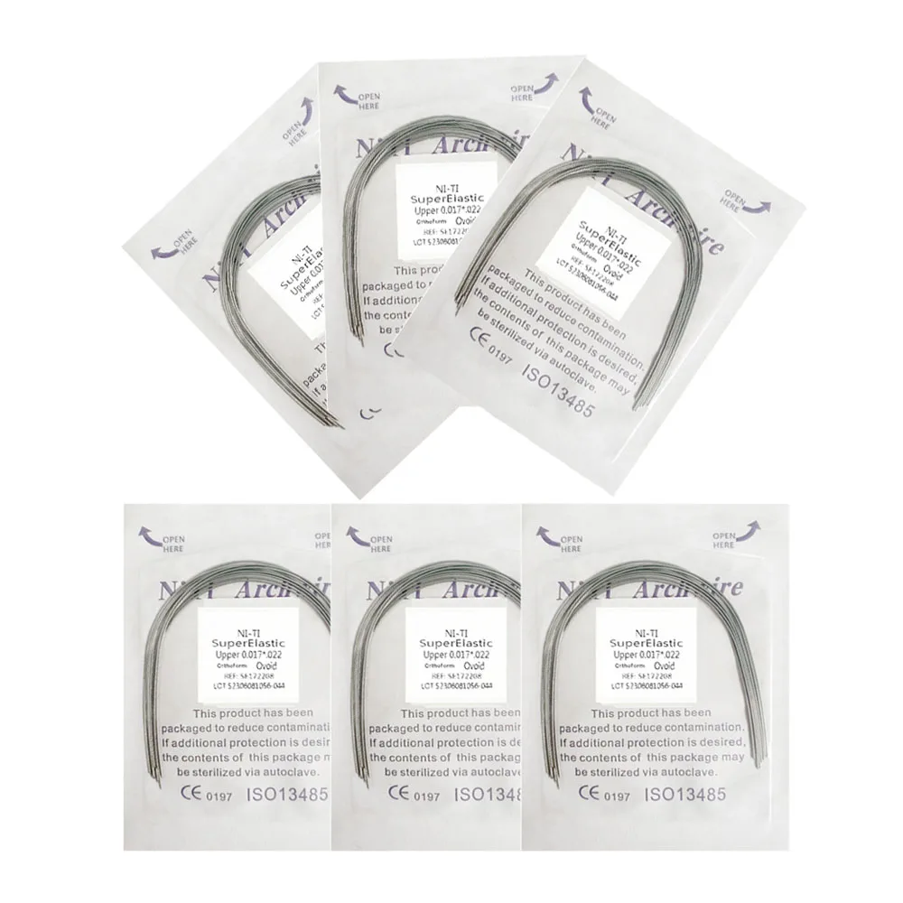 Super Elastic NITI Archwire 10Pcs/ Pack Orthodontic Wire Lower Upper 012 014 016 018 020
