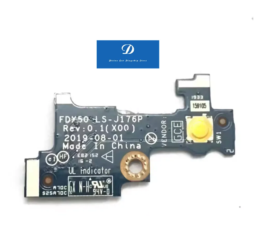 FOR Dell Precsion 7550 M7550 Switch Board 07R96X LS-J176P