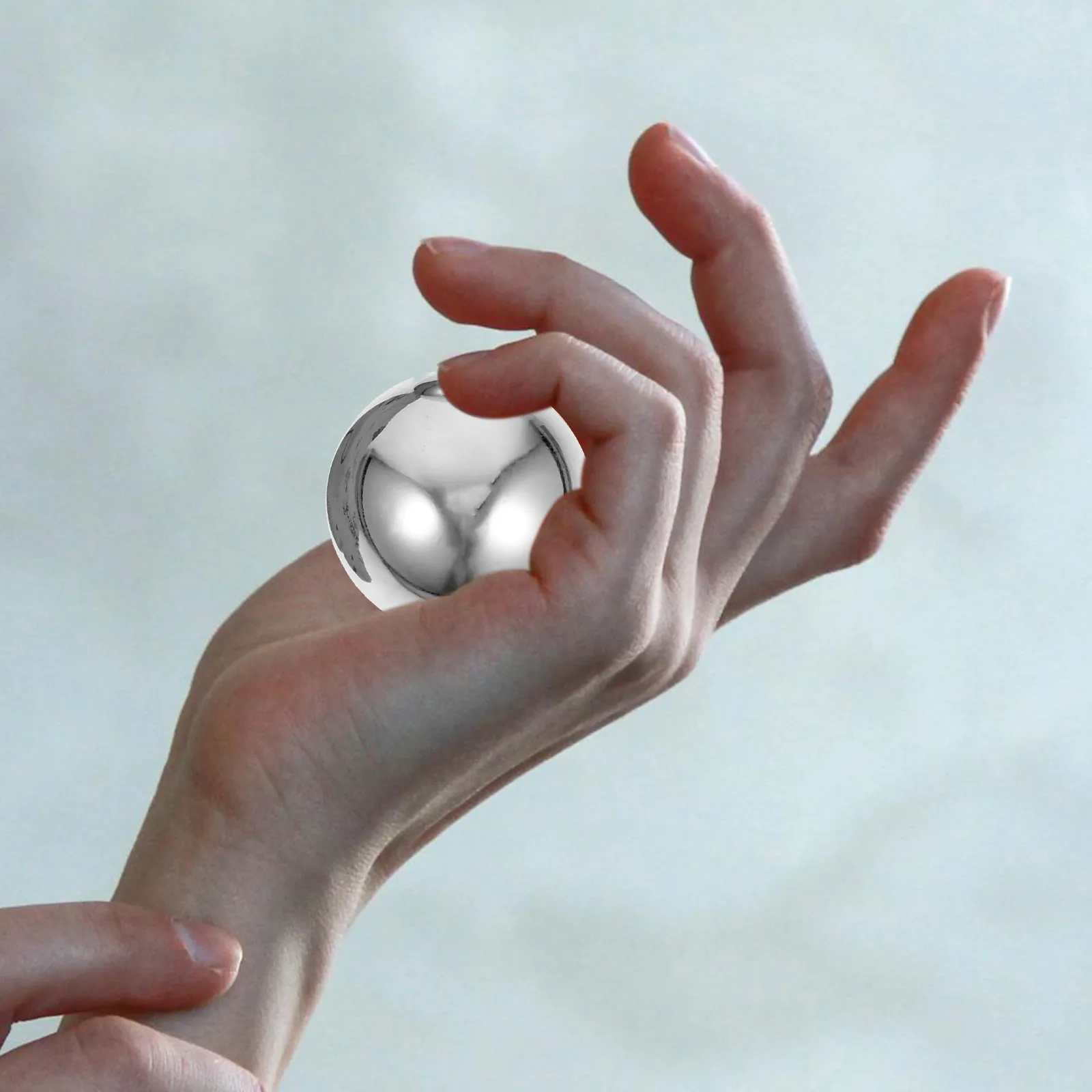 

Stainless Steel Handball Exercise Massage Balls Fitness Massagers Accessories Finger Massaging