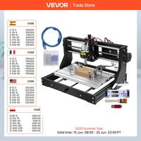SucceBuy CNC 3018 Pro Mini Laser Engraving Machine 3Axis w Offline Controller GRBL Control DIY Wood PCB Milling Cutting Engraver