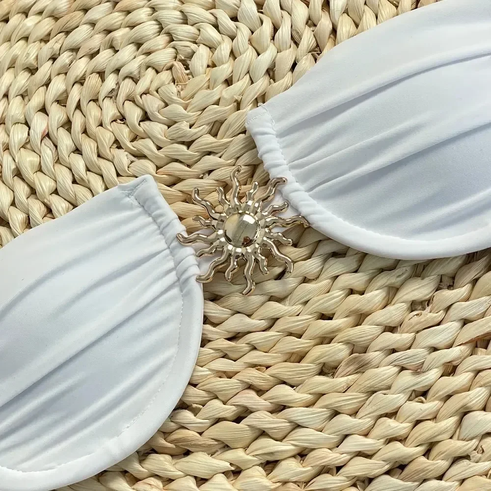 جديد ملابس السباحة للنساء ملابس السباحة 3 صور مجموعة بيكيني تنورة طويلة ملابس السباحة الإناث الاستحمام الصيف الشاطئ ثوب السباحة بحر Biquini