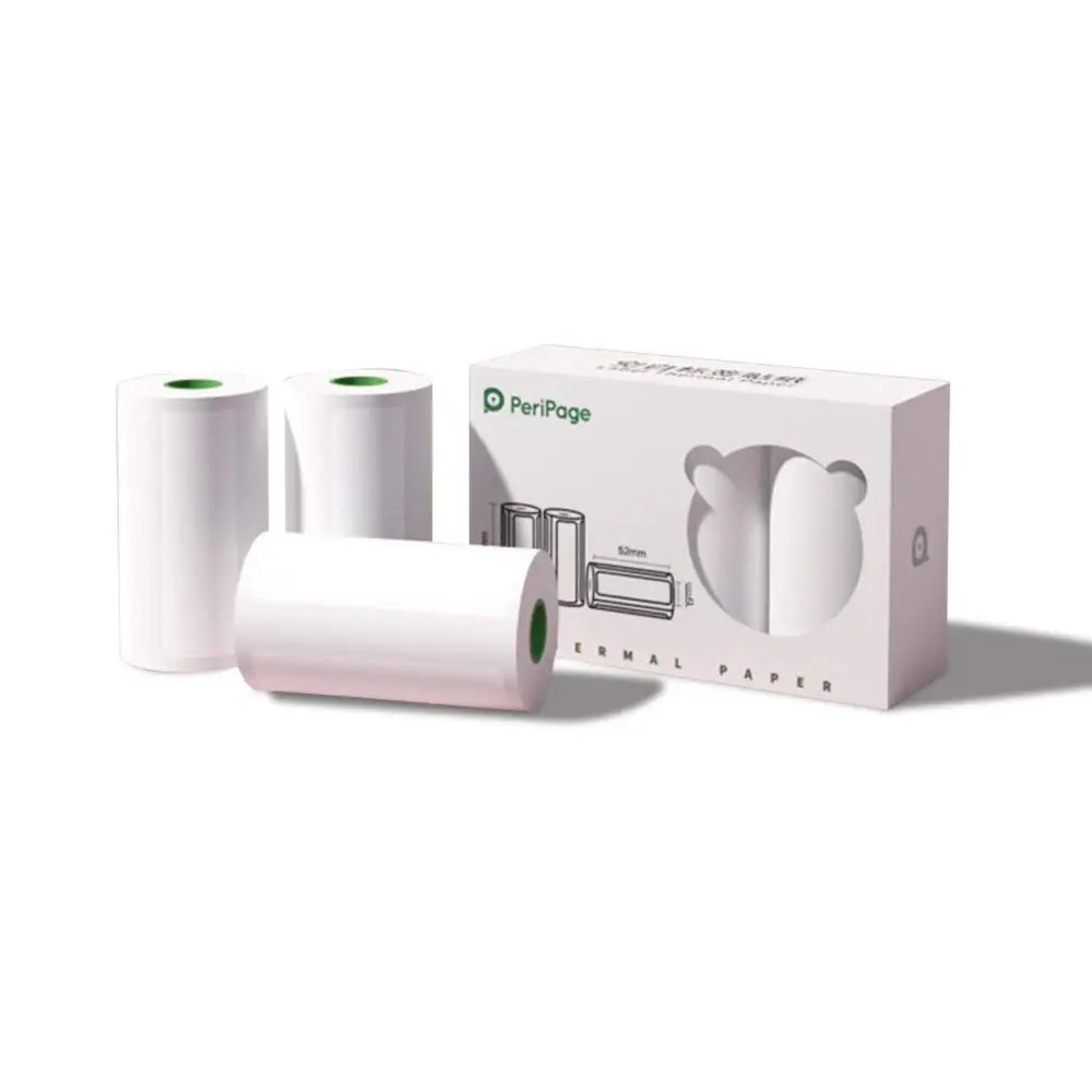 Peripage Mini Printer Paper 15mm 30mm Bear Blank Label Sticker Thermal Printing Paper for A6/A8 Waterproof Oilproof Scratchproof