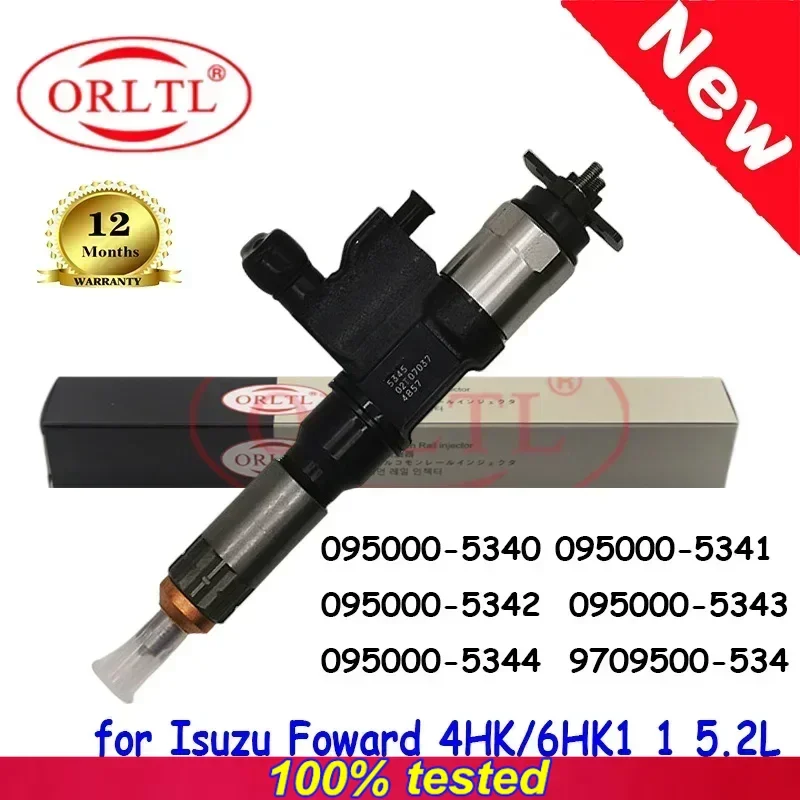 

New Injector 095000-5340 095000-5341 095000-5342 095000-5343 095000-5344 9709500-534 for Isuzu Foward 4HK/6HK1 1 5.2L