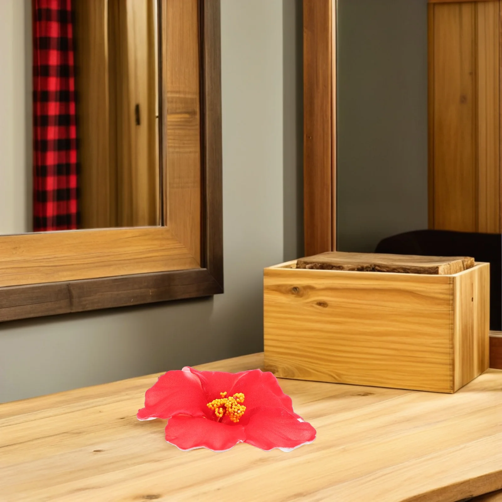 

10Pcs Hawaiian Flower Hair Clips Vibrant Hibiscus Artificial Floral Clips Lightweight Hair Accessories for Beach Party Wedding