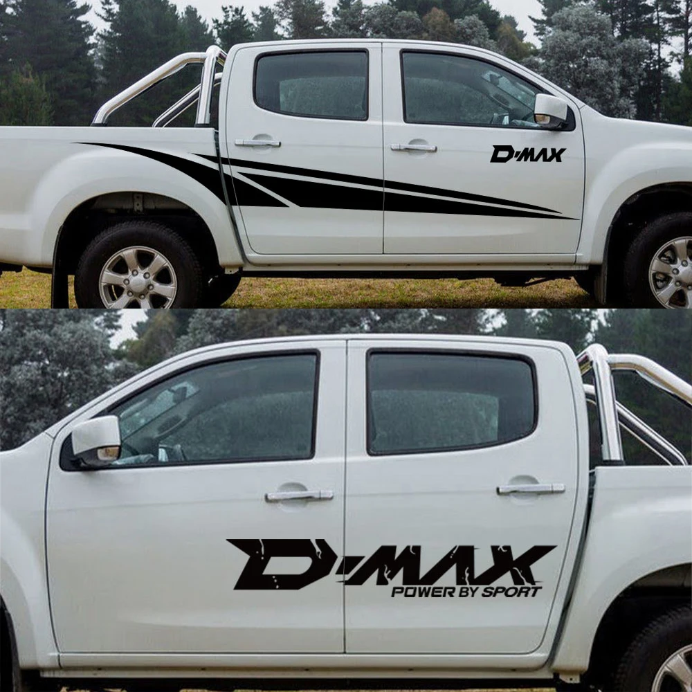 Pickup Body Side Stickers For Isuzu Dmax D Max Truck Hood Car Tailgate Decor Decals Trunk Vinyl Covers Auto Tuning Accessories