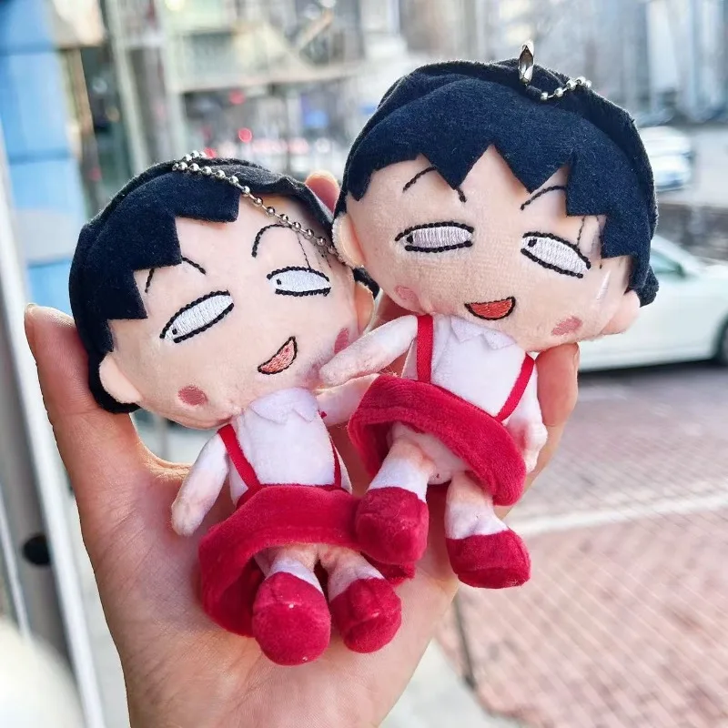 Porte-clés pendentif en peluche Chibi Maruko-chan, poupée en peluche douce et confortable, pendentif de sac à dos, cadeaux de vacances pour garçons et filles