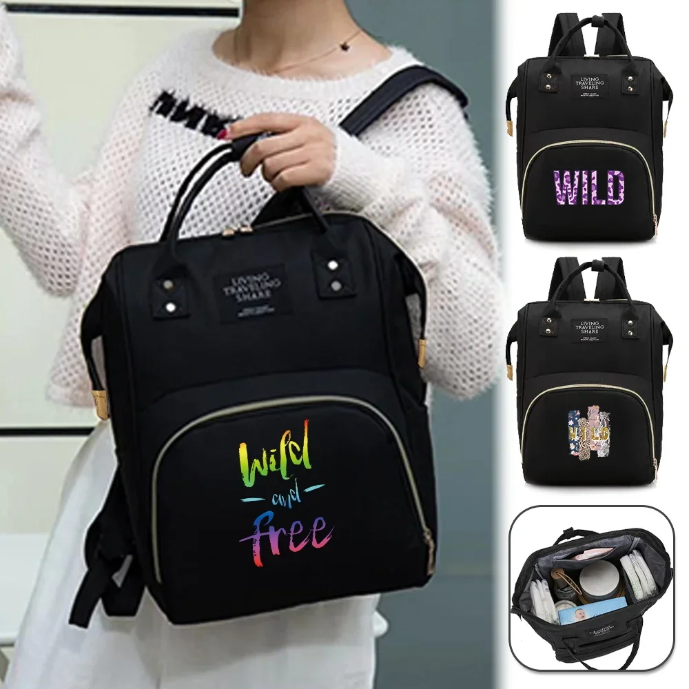 Nappy Bag Baby Care Backpack Mommy Organizer Bag Wild Series Lightweight Diaper Bags Large-capacity Travel Essentials