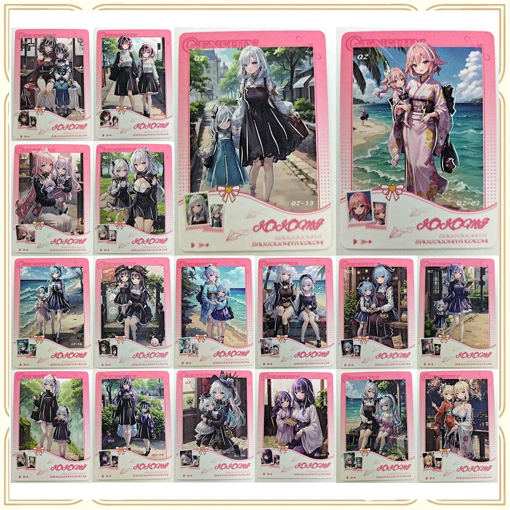 Anime Goddess Epoch QZ Shenhe Yoimiya Yae Miko Raiden Shogun Sexy Boy Games Toys Collectible Cards Christmas Birthday Gifts