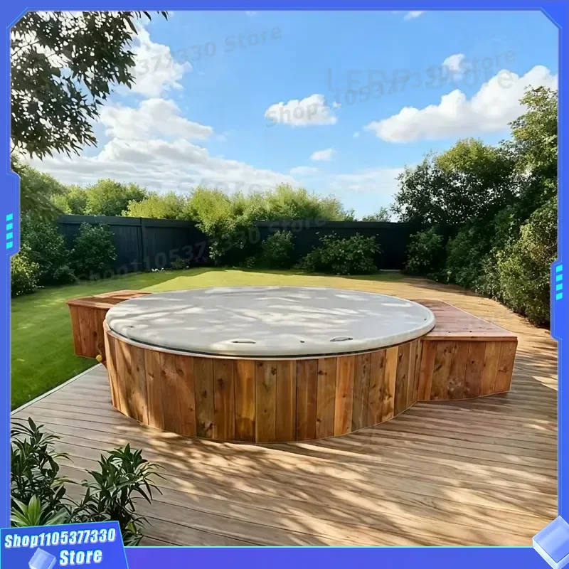 Custom Rainproof Drip Seam Pool Cover Foldable Portable Hard Cover for Outdoor Water Storage Home Use Heavy Duty Protection