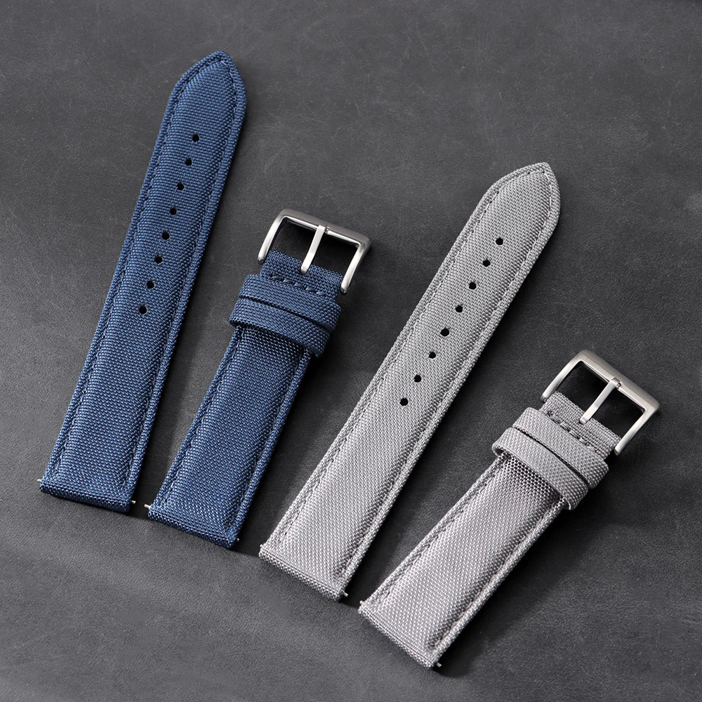20mm 22mm Segeltuch-Nylon-Uhrenarmband für Omega, Seiko, Rolex Sportgürtel Schnellverschluss Universelles Zweiseitiges Nylon-Armband – Detail 13