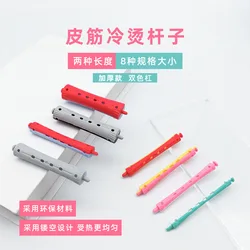 헤어롤 12pcs Hair Perm Rods Heatless Hair Curling Rollers Perming Rods Curlers Cold Wave Rods Flexible for Women Long Short Hair