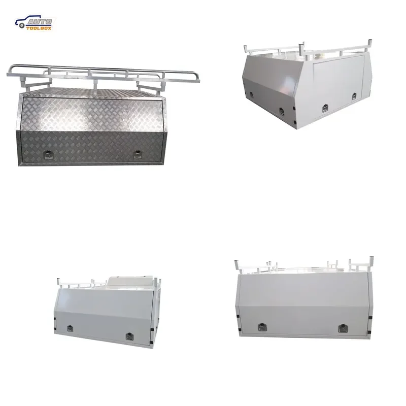 Aluminum Truck Tool Box 1800x1800x860mm Waterproof Pickup Canopy Storage Chest with 3 Doors for Trailer Ute Utility Vehicle