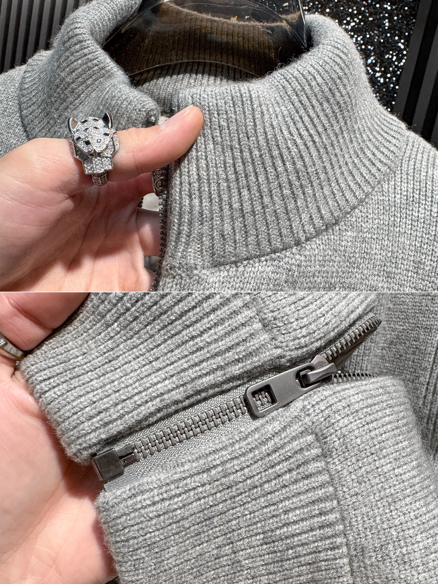 

ay Knitted Leisure Sle Men's down Jaet Stand Collar Winter Coat European Faion 2026 New Arrival Versatile Casual Oute...