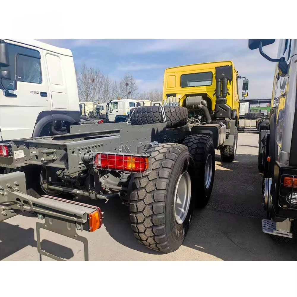 Used and New Howo  6x6 6 Wheel 371hp Cargo Truck Chassis Price