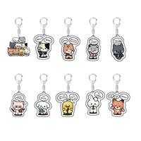 Kpop ZB1 Keychain ZERONI Cartoon Cute Acrylic Pendant 5.5CM Bag Accessories Key Ring ZEROBASEONE ZhangHao KimGyuVin Fans Gift