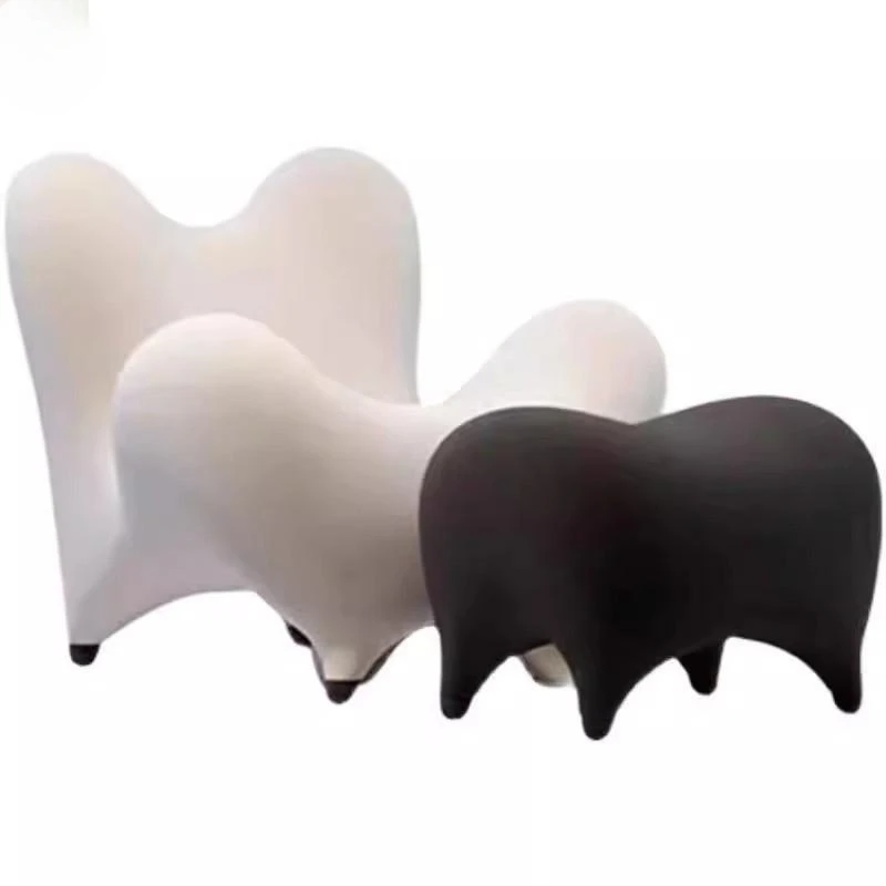

Nordic designer style art new living room Internet celebrity recliner simple fiberglass leisure teeth sofa chair