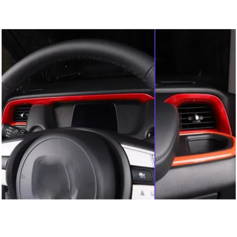 Car For LHD Air Condition Outlet Trim Decoration Frame Auto Interior Accessories For Honda Fit Jazz 2020 -2024