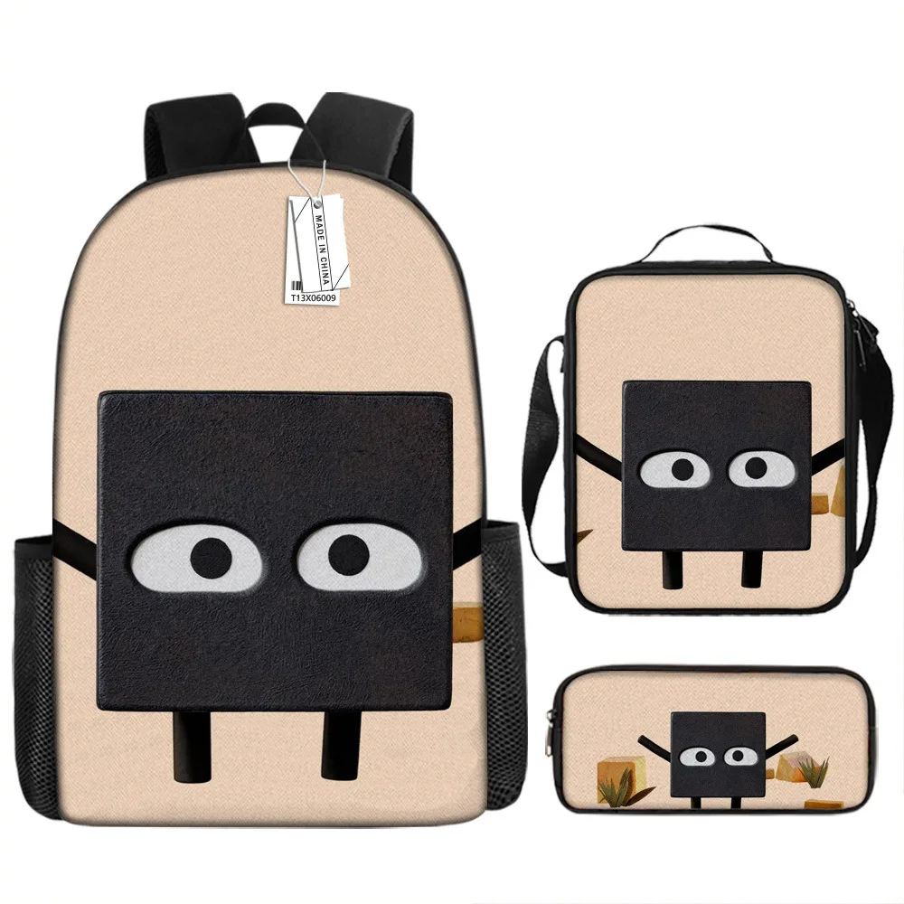 Hip Hop Youthful Novelty Shape Island 3D Print 3pcs/Set Student Travel bags Laptop Daypack Backpack Lunch Bag Pencil Case