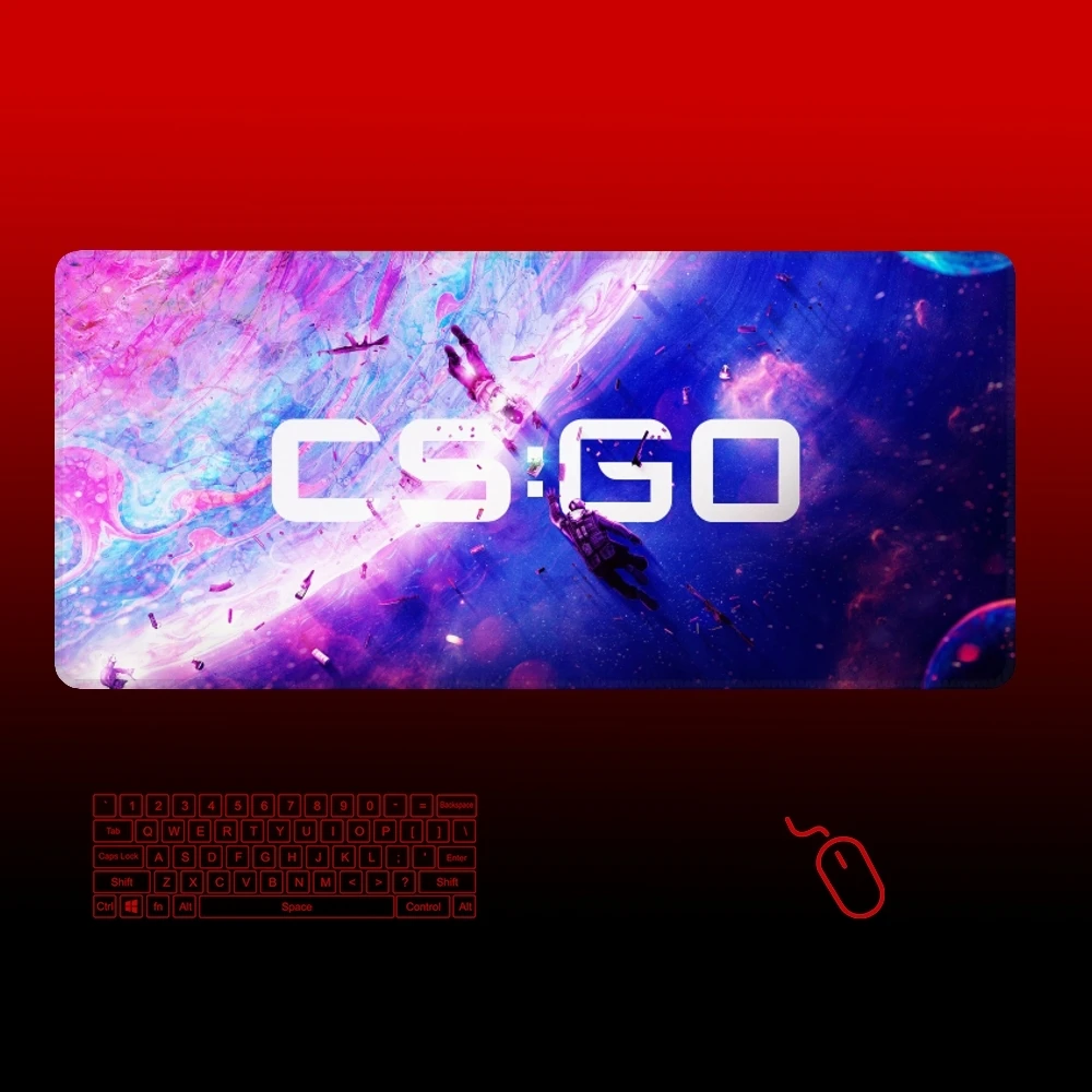 Counter-Strike Game Mouse Pad Gamer Large Rubber Art Gaming Mouse Pad Locking Edge Big Computer Mousepad Kawaii Laptop Desk Mat