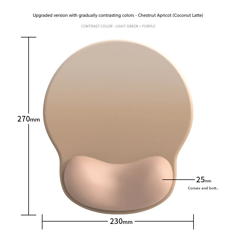 Getränke-Motiv Handgelenkauflage Mauspad Ergonomische Schreibtischunterlage für Büro und Gaming 7 Lustige Getränkevarianten 3 Konfigurationen – Detail 8