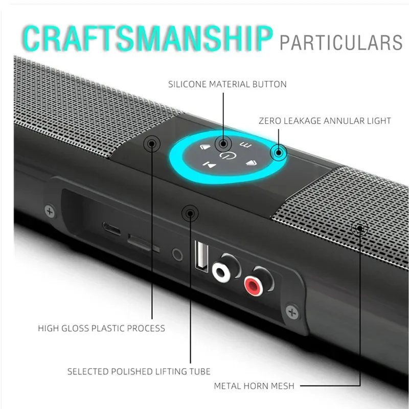 Sistema audio Home Theater altoparlante Bluetooth altoparlanti per Computer per TV Soundbar Box Subwoofer Radio Music Center Boom Box colonna