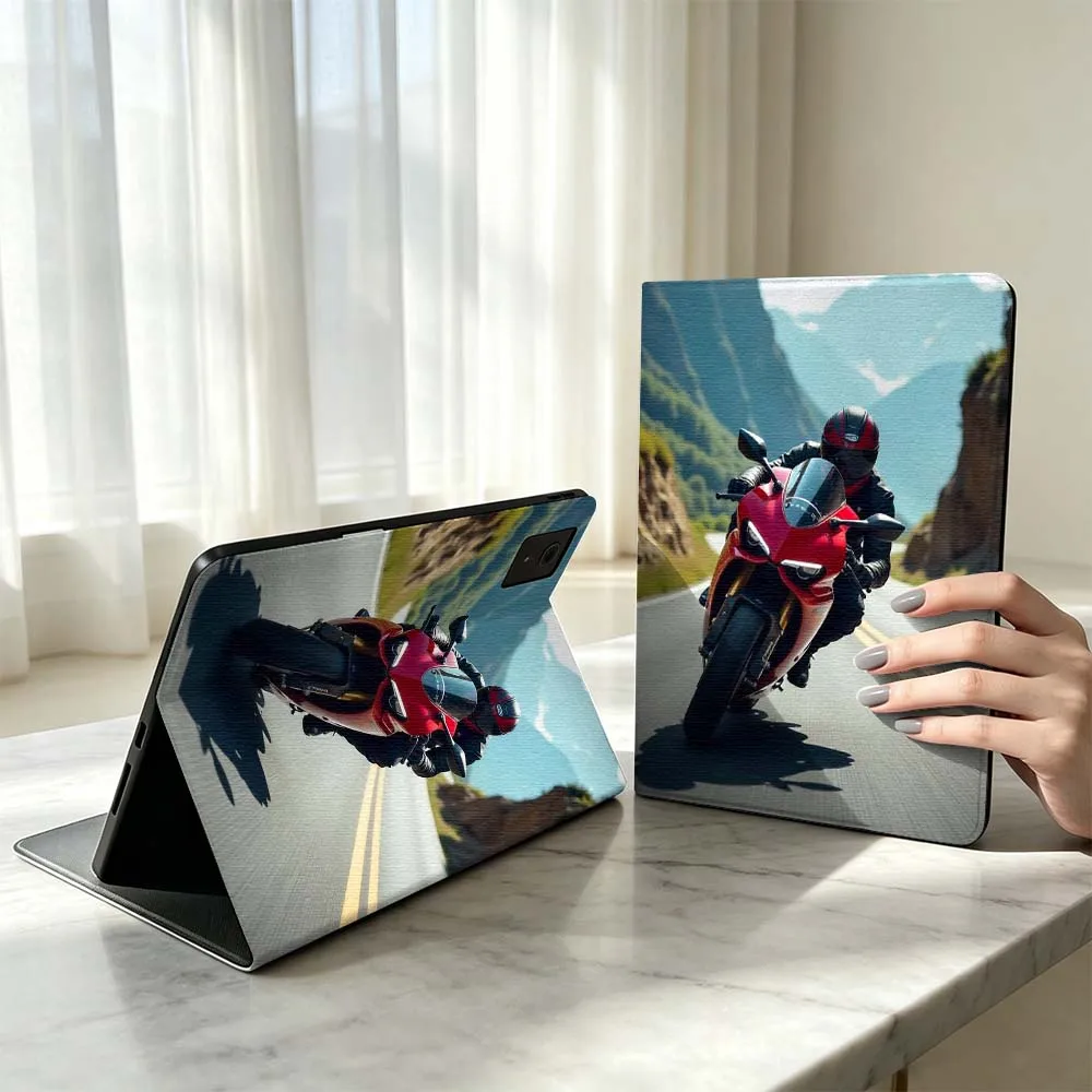 Cool Motorcycle Art For Xiaomi Poco Redmi Pad 8 2 4 C1 6 6S 7 7S SE 9.7 14 11 11.2 12.1 12.5 Inch Tablet Case Pen Tray