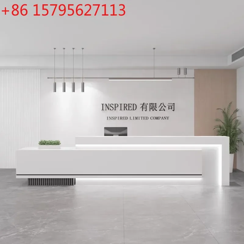 

Стойка ресепшн для компании, барная стойка для лобби, простой современный стол для салона красоты, консультационный стол для отеля, кассовый стол на заказ