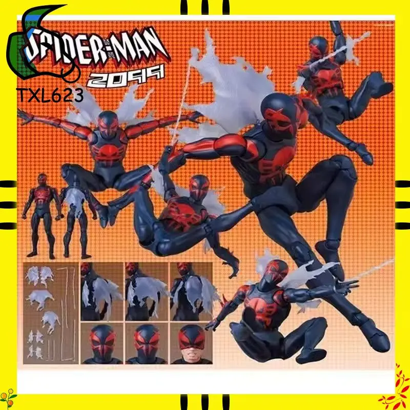 

Replic Spider Man 2099 Версия комикса Аниме Mafex 239 Фигурка Совместная модель мобильного наконечника Коллекционная игрушка для мальчика в подарок для фаната