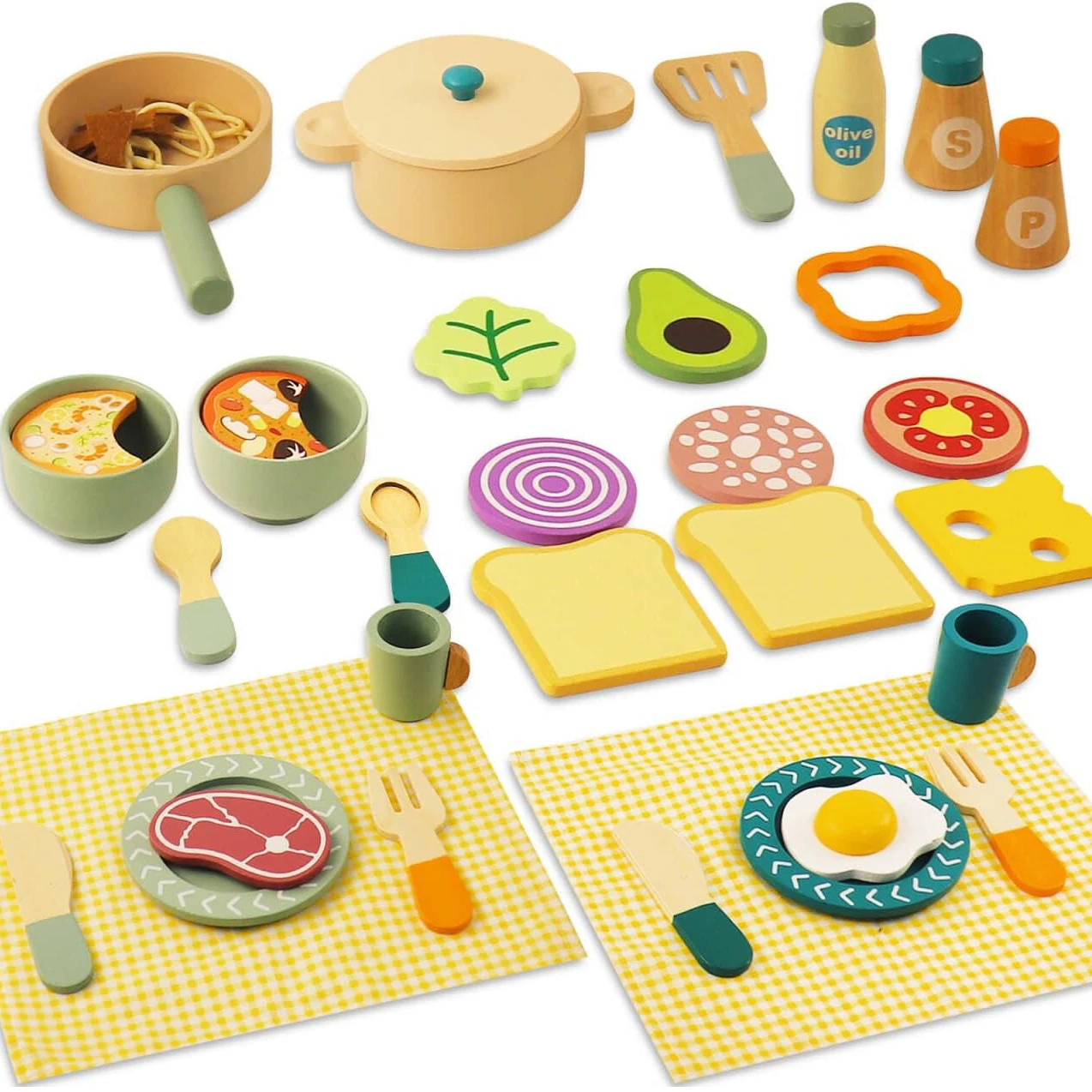 Holz Küche Spielzeug Pretend Spielen Set Cut Fleisch Gemüse Simulation Küche Spielhaus Spiel Montessori frühen Pädagogisches Spielzeug