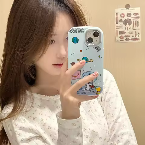 Case For OPPO Reno 13F 12F 11F 7 8T 5G 6Z 5Z 7Z 8Z 6 8 4 Pro 5 Lite 5F 2Z 2F A57 A17K A17 A16 Find X3 Lite Cute Silicone Snoopy