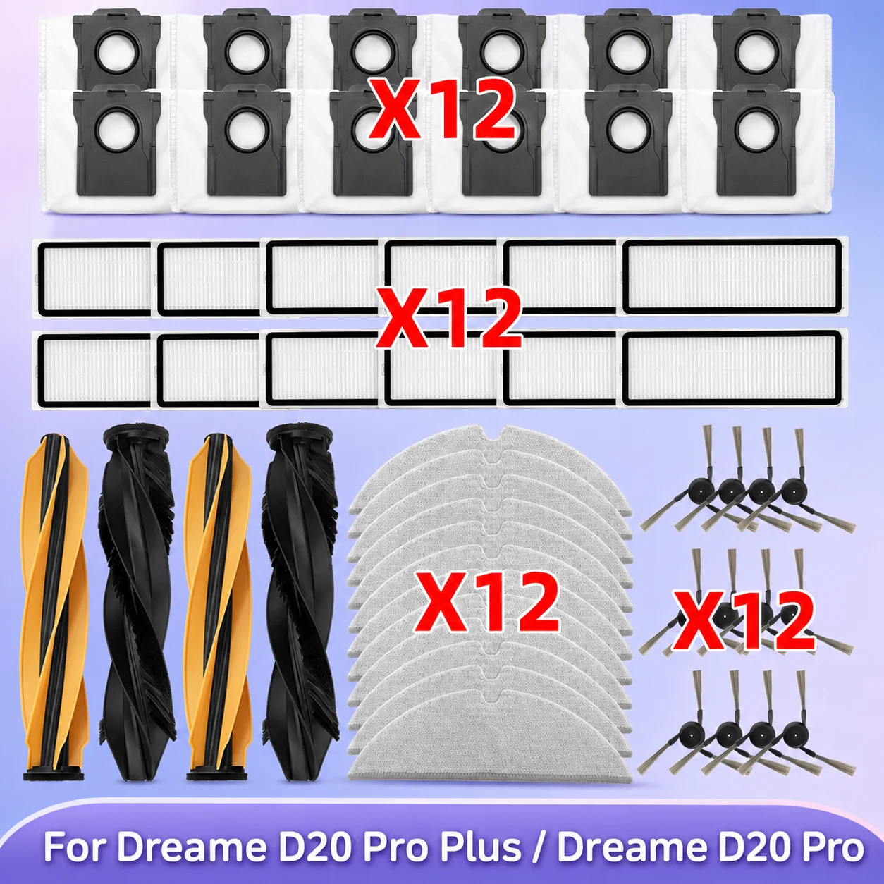 �y�Z�[�����z( Dreame D20 Pro Plus / Dreame D20 Pro/ Mova E30 Pro Plus ) �Ή� �|���@�p�[�c ���C���u���V�E�T�C�h�u���V �_�X�g�o�b�O �t�B���^�[ ���b�v�N���X �A�N�Z�T���[
