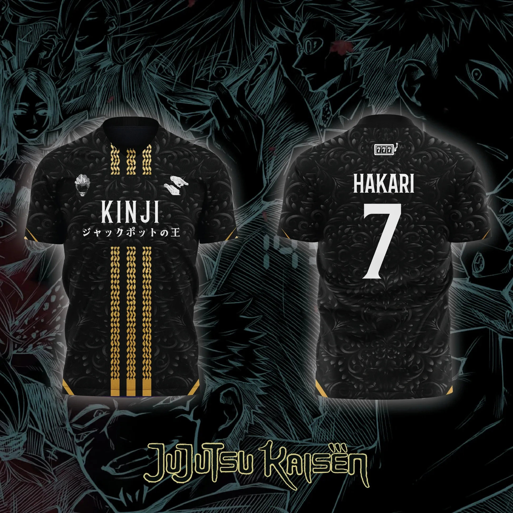 

Футболка-джерси с 3D-принтом Bandai Jujutsu Kaisen Anime KINJI HAKARI NO.7 для мужчин, летняя спортивная повседневная футболка, детская футболка в стиле Y2K, коллекция 2026 года