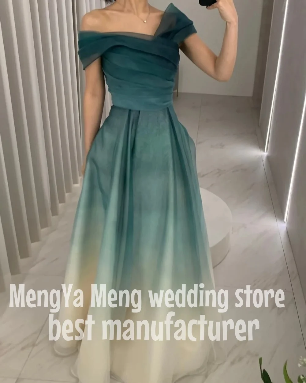 ZHUISHU Simple Elegant Evening Dresses Korean Prom Dresses Party Gown Performance Dresses Music Competition Gown Customization