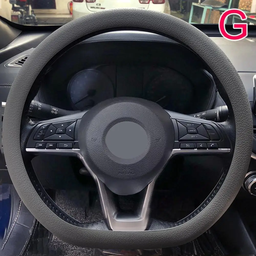 19-farbige Auto-Lenkradabdeckung aus Silikon für Sommermode, schweißabsorbierend, rutschfeste Griffabdeckung, allgemeine DIY-Teile – Detail 34