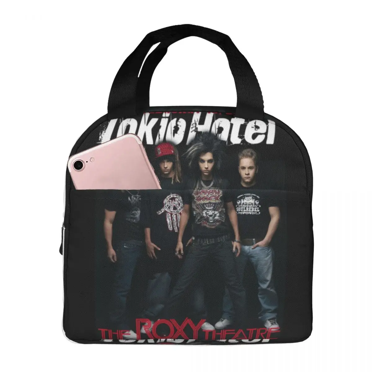 Tokio Hotels Heavy Metal Pop Rock Lunch Bag Men Women Cooler Warm Insulated Lunch Box for School
